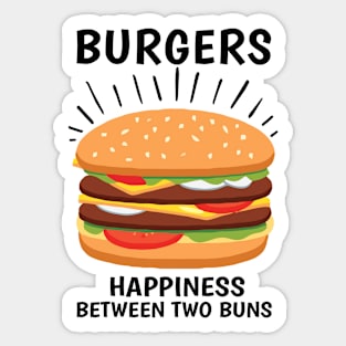 Vintage Burger Legend of Two Buns Sticker